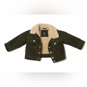 GAP Sherpa-Lined Corduroy Jacket - 6/12 Months